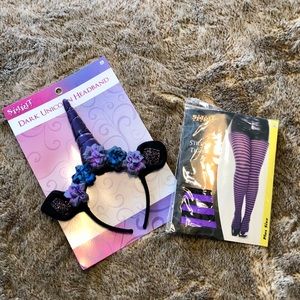 Dark Unicorn Headband and Tights